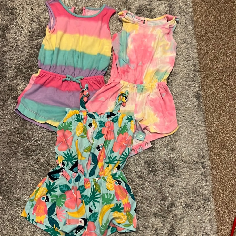 Cute romper lot toddler size 18-24 months